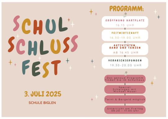 Gemeinsame Schulschlussfeier